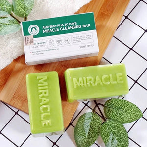 Some By Mi AHA BHA PHA 30 Days Miracle Soap Bar - Skin Type Oily and Acne Prone Skin.