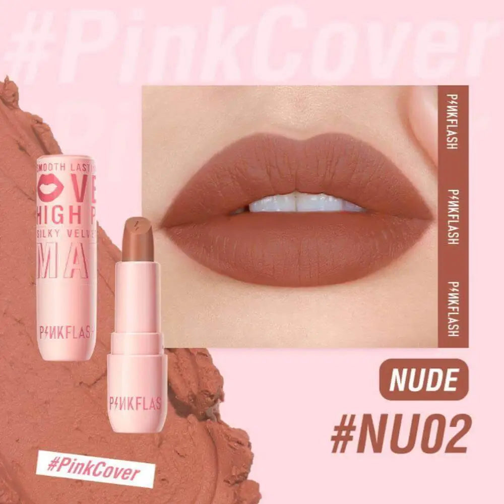 PINK FLASH-L05 Silky Velvet Lipstick-NU02#