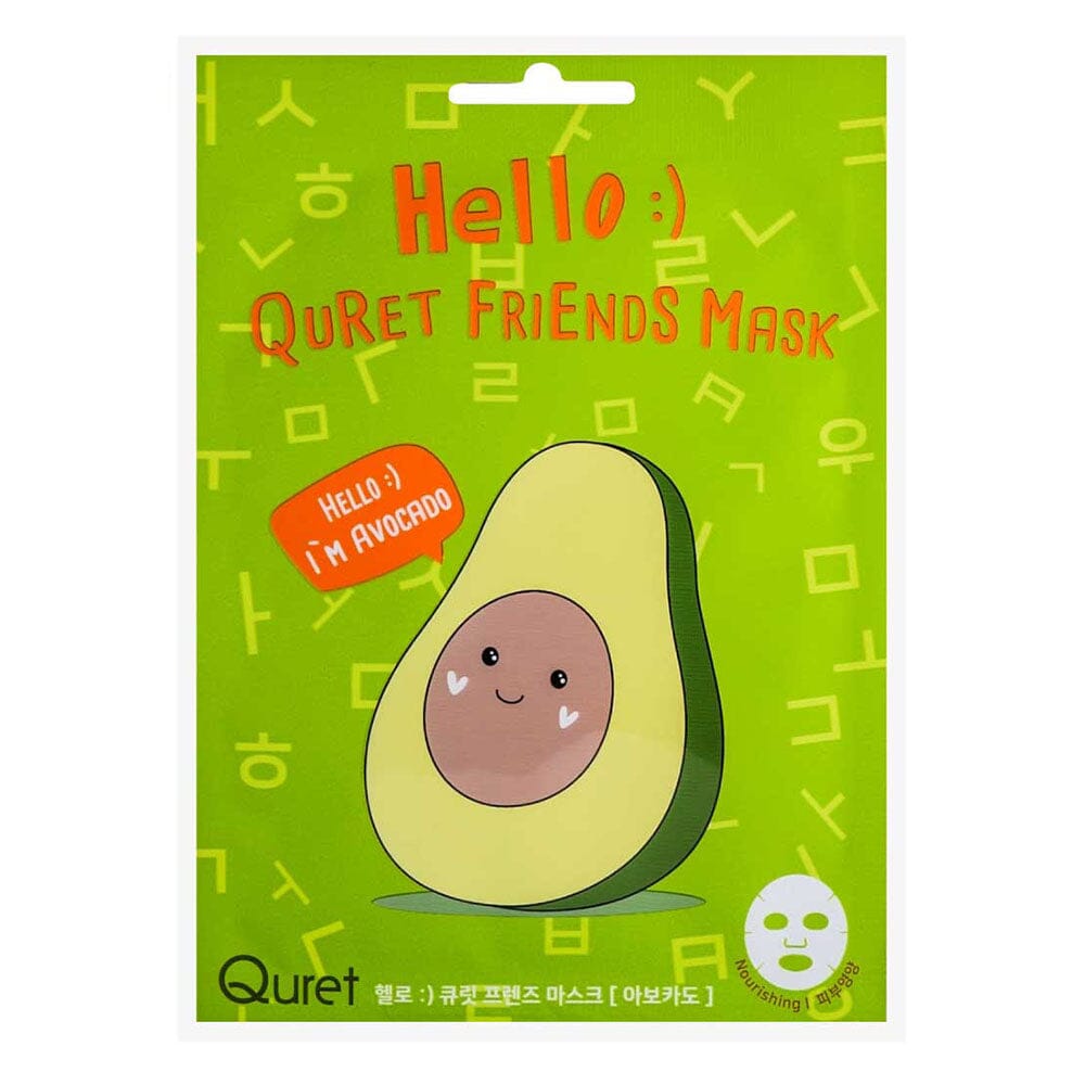 QURET - Hello Quret Friends Mask - Avocado