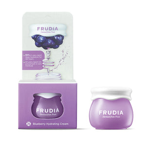 Frudia blueberry hydrating cream -Mini- 10g - Skin Type - Dry & Dull Skin, Oily Skin, and Sensitive Skin.