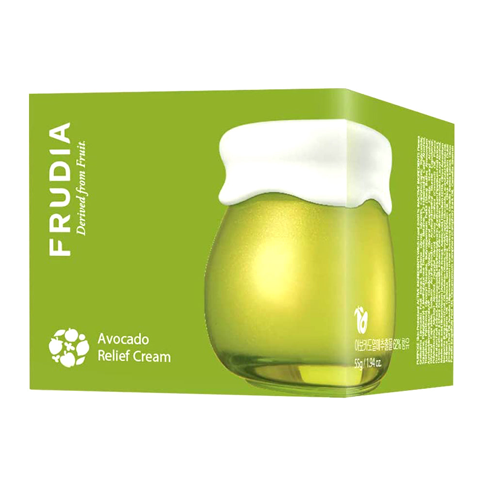 Frudia avocado relief cream - 55g - Skin Type Dry and Dull Skin, Anti Aging, Fine Lines, Wrinkles.