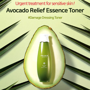 Frudia avocado relief essence toner - 195ml - Skin Type - Sensitive, Irritated and Stressed Skin.