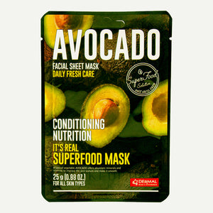 Dermal- It's Real Superfood Mask [AVOCADO]
