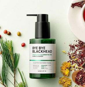 SOME BY MI - Bye Bye Blackhead 30 Days Miracle Green Tea Tox Bubble Cleanser - Skin Type Oily and Acne Prone Skin.