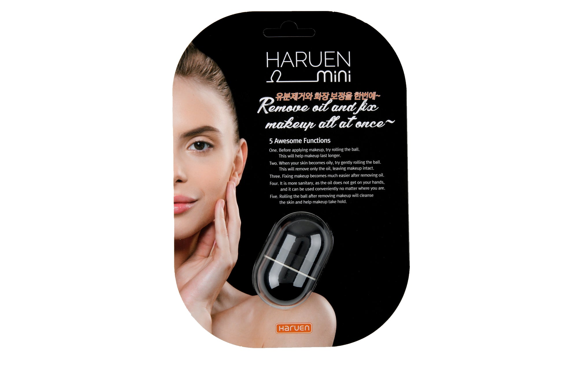 HARUEN MINI OIL MONSTER MATTE BLACK STONE FACE MASSAGER