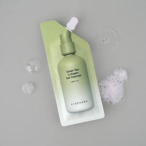 Hidehere - Green tea collagen gel cleanser