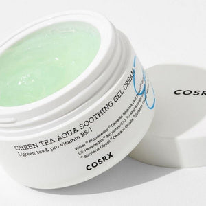 COSRX Hydrium Green Tea Aqua Soothing Gel Cream - Skin Type - Dehydrated Skin, Oily Skin, Combination Skin, Irritated Skin, Red Skin and Sensitive Skin.